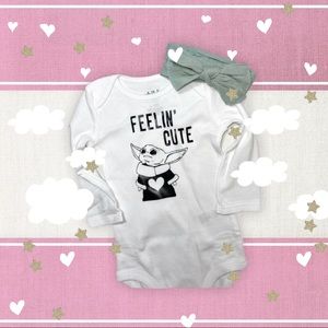 Feelin’ Cute Baby Yoda Onesie